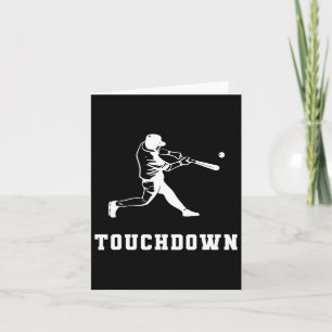 Touchdown Baseball Humour Funny Touchdown Baseball Card