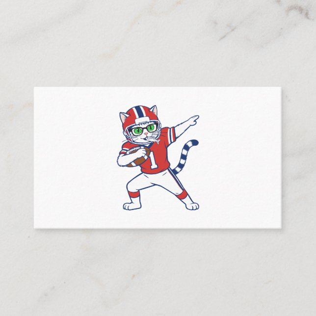 Touchdown Cat  Business Card (Front)