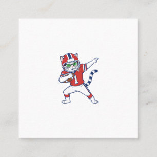 Touchdown Cat  Square Business Card