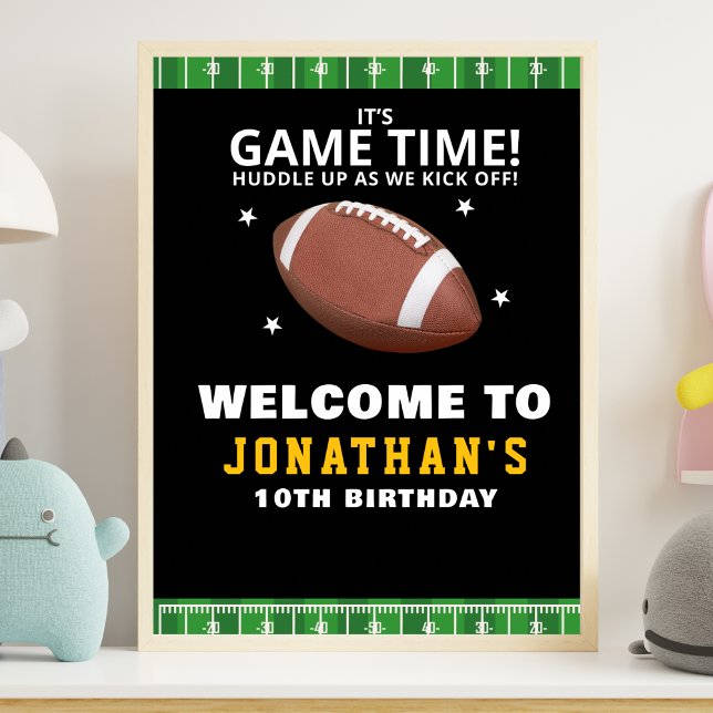  Touchdown Celebration: Football Field Birthday bo Poster (Creator Uploaded)