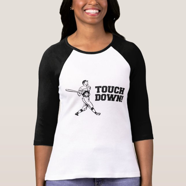 Touchdown Homerun Baseball Football Sports T-Shirt (Front)