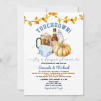 Touchdown it's a diaper shower Pumpkin Beer Fall