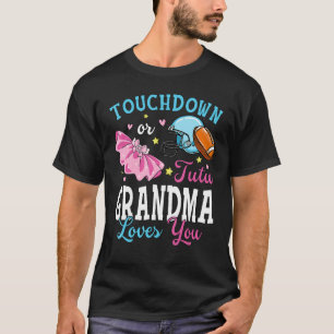 Touchdown or Tutu Grandma Loves You Football Baby  T-Shirt