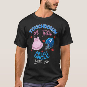 Touchdown or Tutu Great Uncle Loves Football Famil T-Shirt