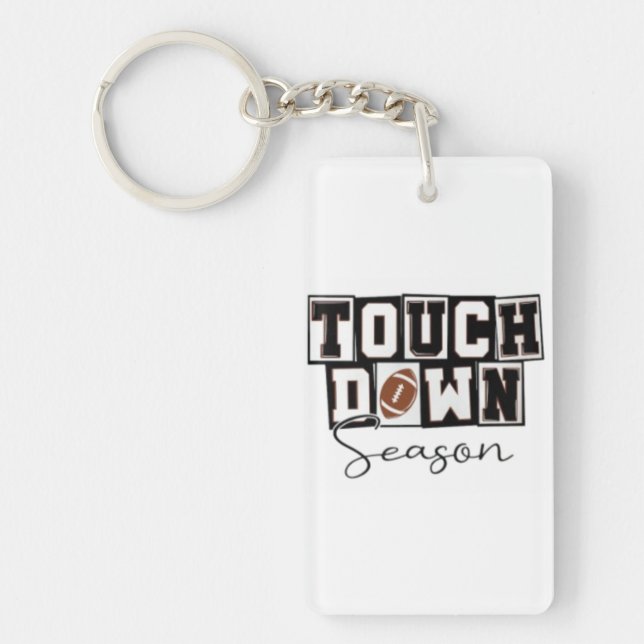 🏈 Touchdown Season Graphic Tee Key Ring (Front)