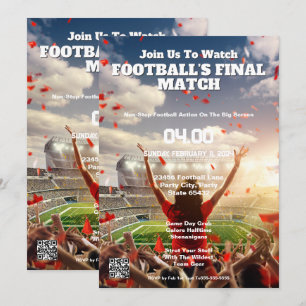 Touchdown Triumph Football Finale Invitation