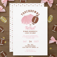 Touchdowns or Tutus Football Gender Reveal