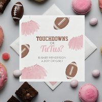 Touchdowns or Tutus Gender Reveal