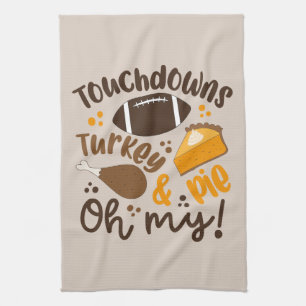 Touchdowns Turkey & Pie   Oh My Tea Towel