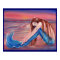 Touched by the Sun mermaid poster By Renee Lavoie
