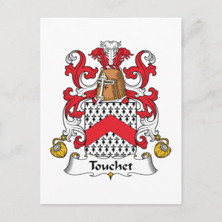 Touchet Family Crest Postcard