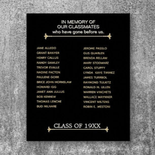 Touching, Class Reunion Memorial Tribute  Poster