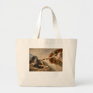 Touching the Divine Large Tote Bag