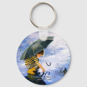 Touching the Sky Key Ring