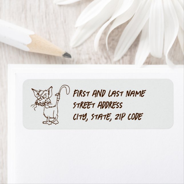 Tough Alley Cat Cartoon – Funny Tomcat Attitude (Insitu)