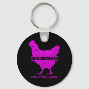 Tough Chick Fibromyalgia Warrior - Awareness  Key Ring