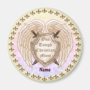 Tough Christian Mum custom name Magnet