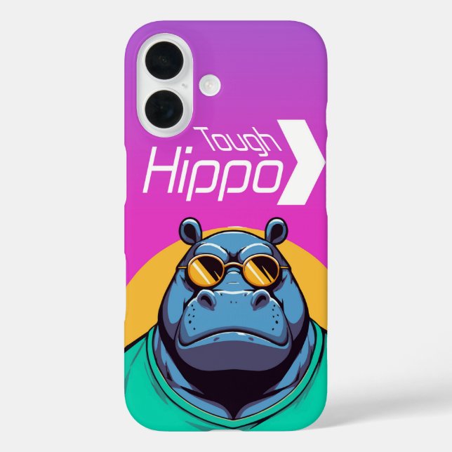 Tough Hippo Case-Mate iPhone Case (Back)