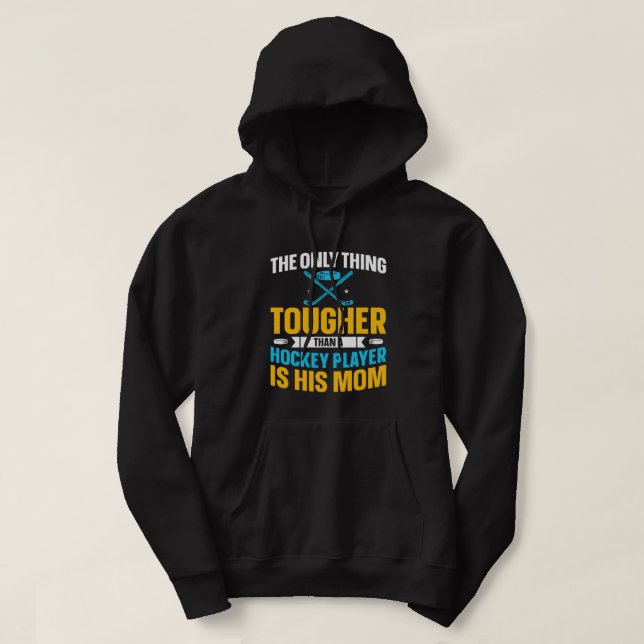 Tough Hockey Mum Hoodie (Design Front)