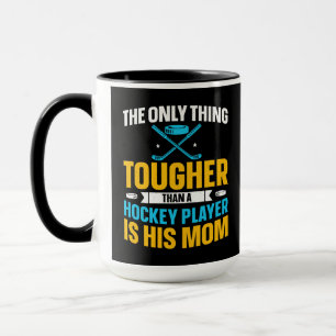 Tough Hockey Mum Square Mug