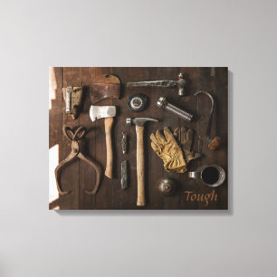 Tough Inspirational Canvas Wrap Print
