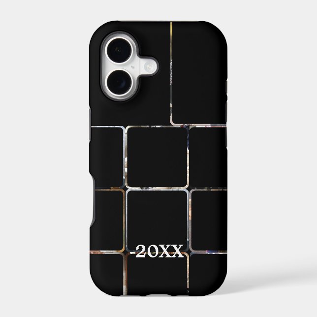 Tough Instagram 15 photos collage with White Frame (Back)