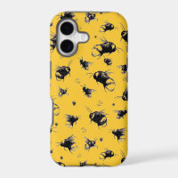 Tough iPhone Case with Bee Pattern