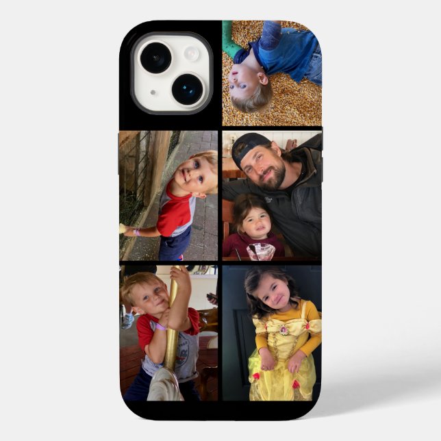 Tough iPhone Family photo collage Case-Mate iPhone Case (Back)