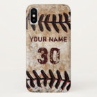 Tough Personalised Vintage Baseball iPhone Cases