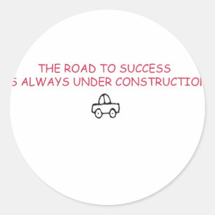 TOUGH ROAD CLASSIC ROUND STICKER