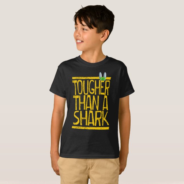 tough shark yellow T-Shirt (Front Full)