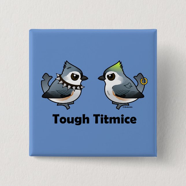 Tough Titmice 15 Cm Square Badge (Front)