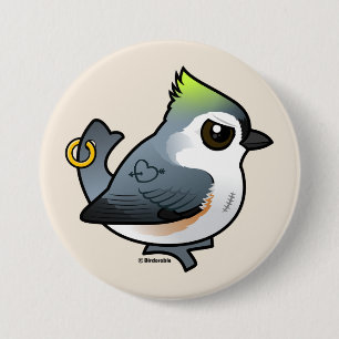 Tough Titmouse 7.5 Cm Round Badge