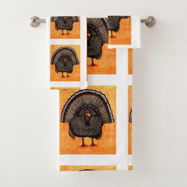 Tough Turkey Bath Towel Set (Insitu)