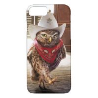 Tough Western Sheriff Owl with Attitude & Swagger