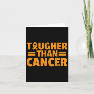 Tougher Than Cancer Leukaemia Awareness Support Su Card