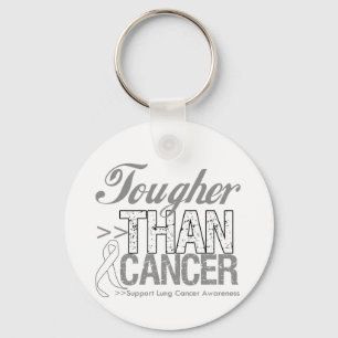 Tougher Than Cancer - Lung Cancer Key Ring