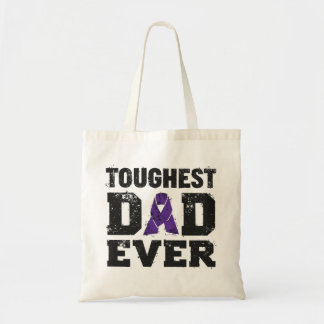 Toughest Dad Ever Cancer Awareness Tote Bag