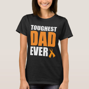 Toughest Dad Ever Leukaemia Awareness Cancer Survi T-Shirt