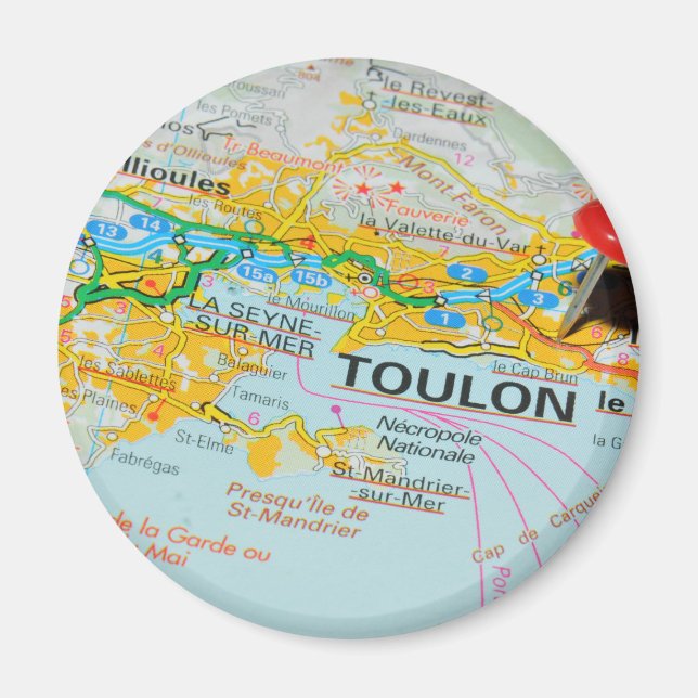 Toulon, France Magnet (Front)
