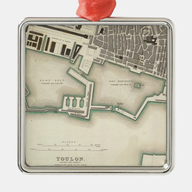 Toulon Metal Tree Decoration (Front)