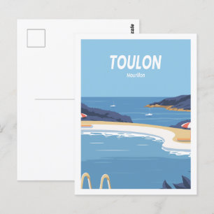 Toulon Mourillon Famous Travel Place Illustration Postcard