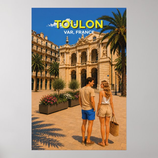Toulon Opera – Vintage Travel Poster (Front)