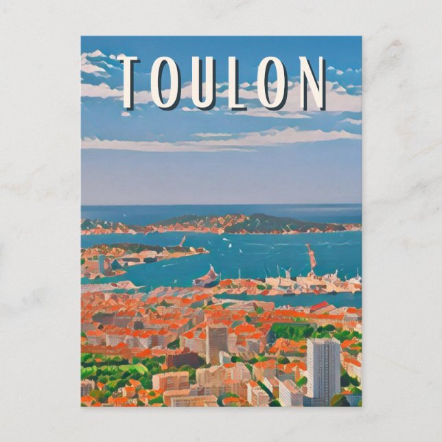 Toulon Photo Vintage Postcard (Front)