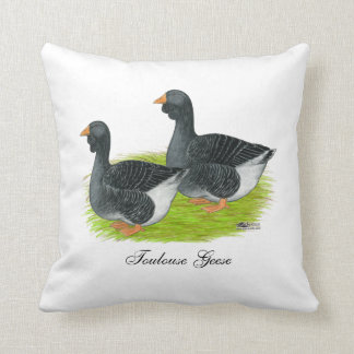 Toulouse Dewlap Geese Cushion