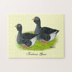 Toulouse Dewlap Geese Jigsaw Puzzle