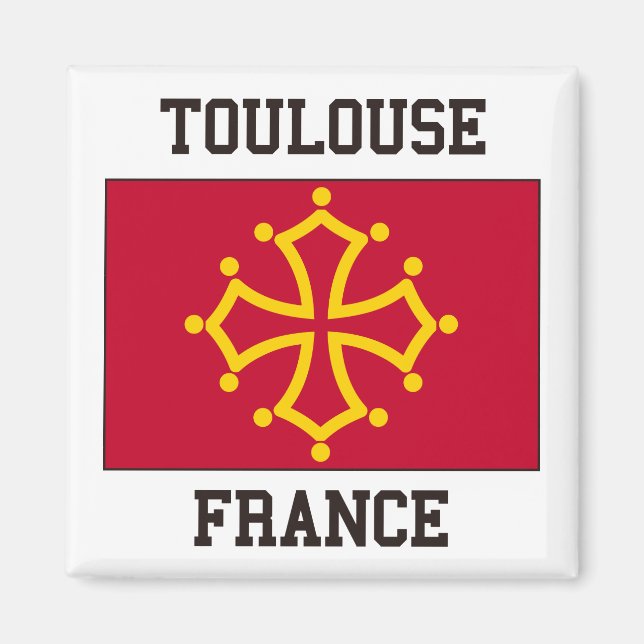 Toulouse Flag Magnet (Front)