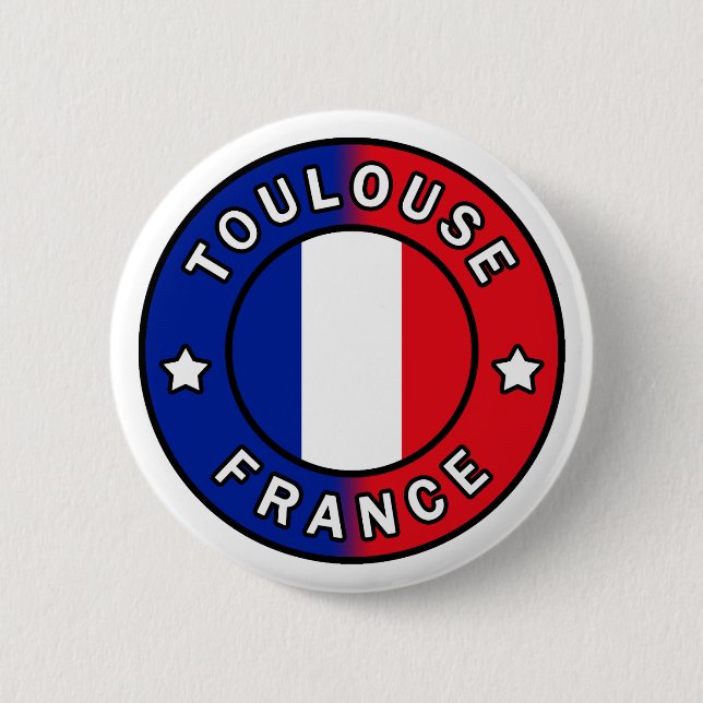 Toulouse France 6 Cm Round Badge (Front)