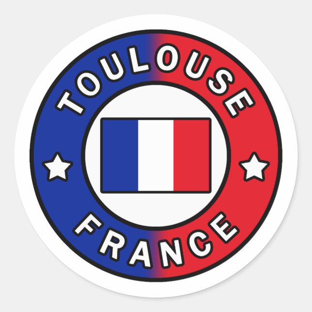 Toulouse France Classic Round Sticker (Front)