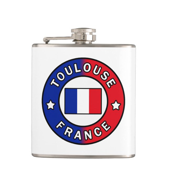 Toulouse France Hip Flask (Front)